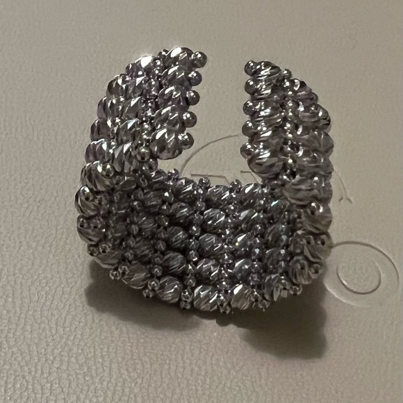 18k white gold ring, dorica style, nice and sparkly, - Picture 4 of 6